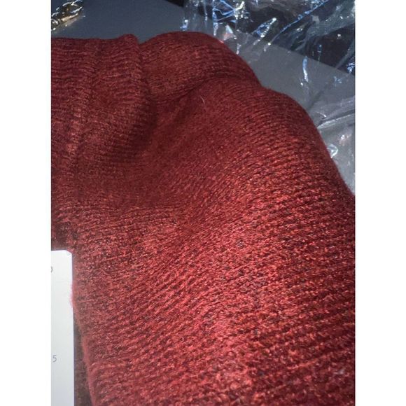 NWT Max Studio Pullover Crew Neck Sweater Garnet Long Sleeve Womens Size M - Picture 5 of 6